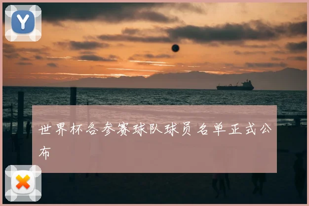 世界杯各参赛球队球员名单正式公布